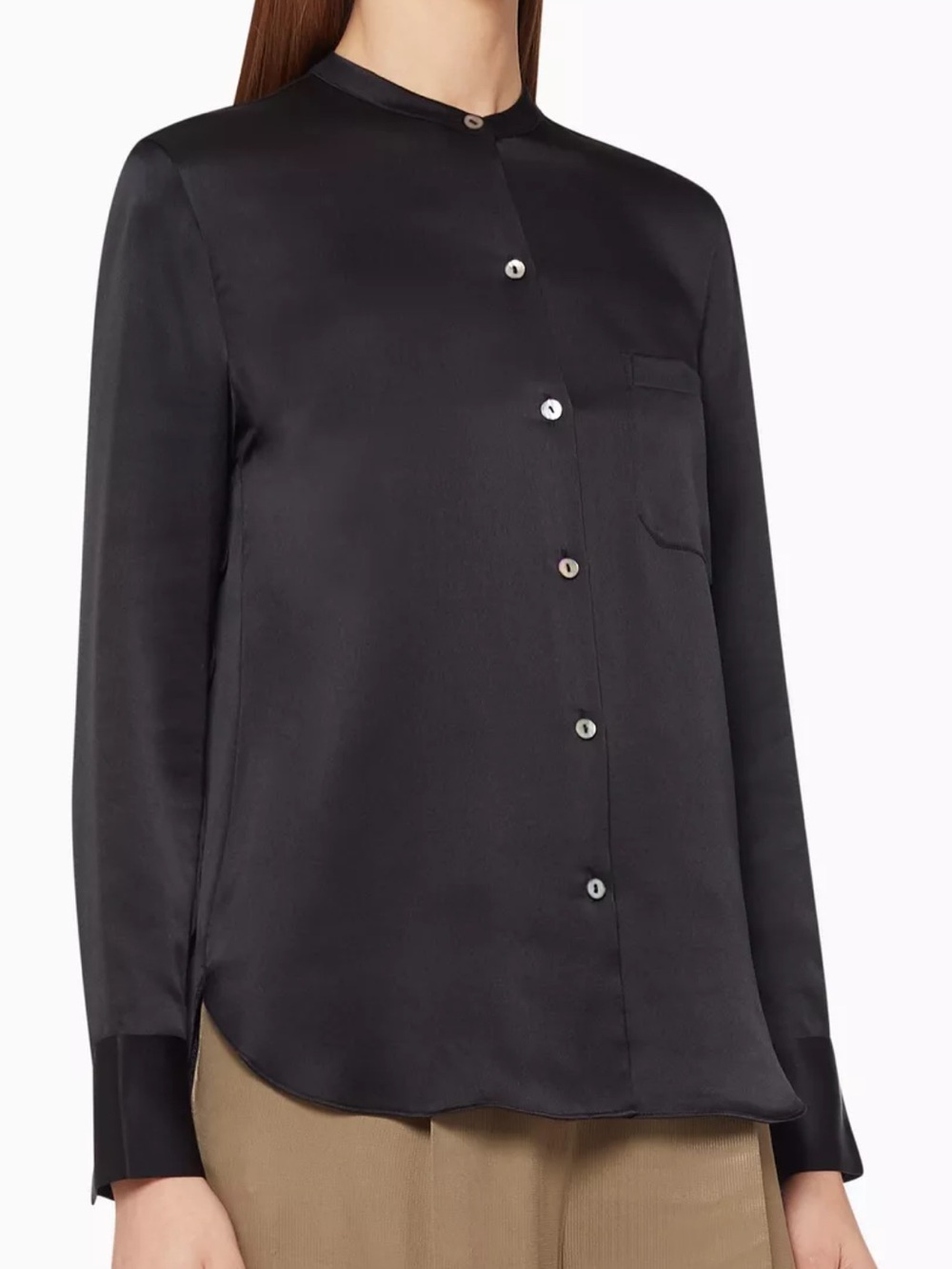 Silk black Vince blouse